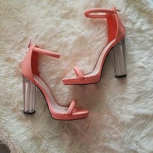Peach heels